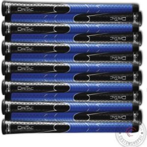 Set of 9 Or 13 Winn DRITAC AVS MIDSIZE Black/Blue Golf Grip