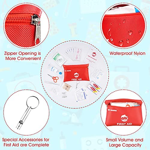 Small Travel First Aid Kit - 87 Piece Clean, Treat and Protect Most Injuries,Ready for Emergency at Home, Outdoors, Car, Camping, Workplace, Hiking. 6 Small Travel First Aid Kit - 87 Piece Clean, Treat and Protect Most Injuries,Ready for Emergency at Home, Outdoors, Car, Camping, Workplace, Hiking. - Image 6
