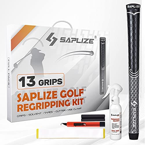 SAPLIZE Golf Grips Standard/Midsize/Oversize PU Material 13 Grips with Full Regripping Kit Tacky Shock Absorption Golf Club Grips 3 SAPLIZE Golf Grips Standard/Midsize/Oversize PU Material 13 Grips with Full Regripping Kit Tacky Shock Absorption Golf Club Grips - Image 3