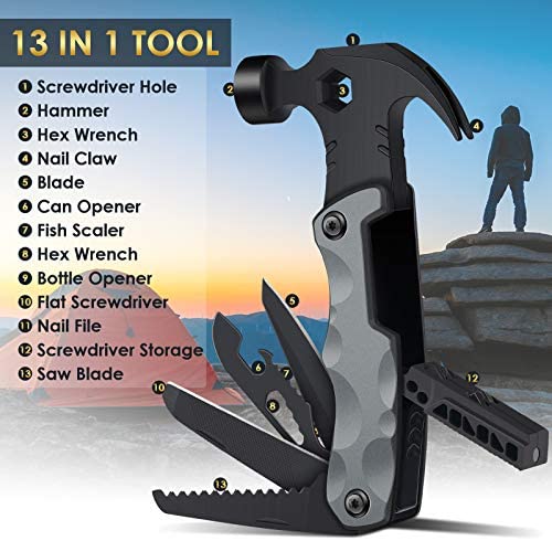 Multitool Camping Accessories Stocking Stuffers for Men Dad Gifts, 13 In 1 Survival Tools Christmas Gifts Cool Gadgets for Women Husband Grandpa Him Birthday Valentines Fathers Day Gifts for Him Dad 3 Multitool Camping Accessories Stocking Stuffers for Men Dad Gifts, 13 In 1 Survival Tools Christmas Gifts Cool Gadgets for Women Husband Grandpa Him Birthday Valentines Fathers Day Gifts for Him Dad - Image 3