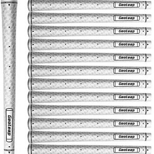 Geoleap Glory-M Golf Grips Set of 13- Memory Point assists Hand Placement, Anti-Slip,Golf Club Grips, Standard/Midsize,7 Colors to Choose.