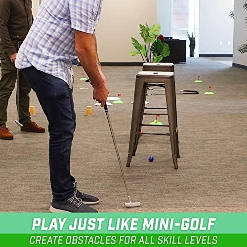 GoSports Pure Putt Challenge Mini Golf Game - Build Your Own Course at Home, The Office or On The Green - Includes 9 Holes, 4 Balls, Dry-Erase Scorecard & Rules 5 GoSports Pure Putt Challenge Mini Golf Game - Build Your Own Course at Home, The Office or On The Green - Includes 9 Holes, 4 Balls, Dry-Erase Scorecard & Rules - Image 5
