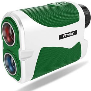 Profey Golf Rangefinder with Slope, 6X Laser Rangefinder 1500 Yards Range Finder Flag Lock with Vibration, Continuous Scan,Carrying Case, Free Battery