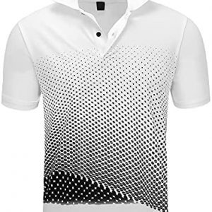 ZITY Mens Polo Shirt Cool Quick-Dry Sweat-Wicking Color Block Short Sleeve Sports Golf Tennis T-Shirt
