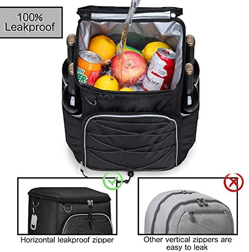 SEEHONOR Insulated Cooler Backpack Leakproof Soft Cooler Bag Lightweight Backpack Cooler for Lunch Picnic Fishing Hiking Camping Park Beach, 25 Cans 4 SEEHONOR Insulated Cooler Backpack Leakproof Soft Cooler Bag Lightweight Backpack Cooler for Lunch Picnic Fishing Hiking Camping Park Beach, 25 Cans - Image 4