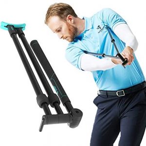 WINNER SPIRIT Miracle 303 Golf Swing Training Trainer Aid, Adjustable Length Size, Hand Strength, Flexibility, Portable Weight, 18.5inch/47cm, 0.88lb/400g