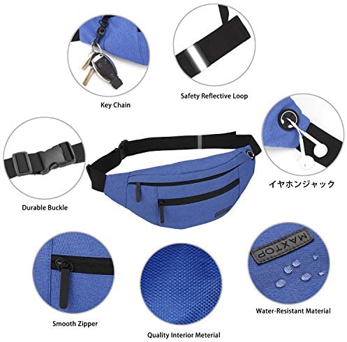 MAXTOP Large Crossbody Fanny Pack with 4-Zipper Pockets,Gifts for Enjoy Sports Festival Workout Traveling Running Casual Hands-Free Wallets Waist Pack Phone Bag Carrying All Phones 6 MAXTOP Large Crossbody Fanny Pack with 4-Zipper Pockets,Gifts for Enjoy Sports Festival Workout Traveling Running Casual Hands-Free Wallets Waist Pack Phone Bag Carrying All Phones - Image 6