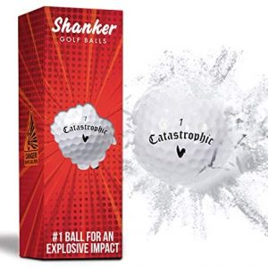 Shanker Golf Exploding Balls – Prank Balls That Explode on Impact – Funny Joke for Golfers (Sleeve of 3, Novelty)