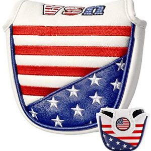 Amy Sport Golf Putter Head Covers Mallet Headcover Club PU Leather Protector Cover Magnetic Closure USA Fits All Putters for Men Women Scotty Cameron Taylormade Odyssey