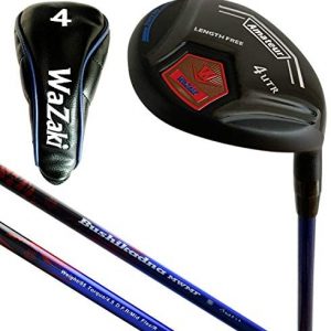 Japan WaZaki 4-SW USGA R A Rules Hybrid Irons Golf Club Set or Single Utility,with Covers,Amateur Model,Whole Black Oil Finish,Mens Regular Flex,65g Pro Graphite Shaft,Plus Half Inch Length,0.60 Grip