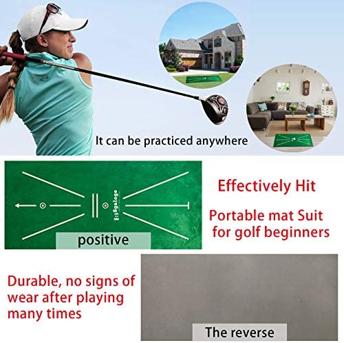 Sgaloge Golf Training Mat,Mini Portable Crystal Velvet Practice Training Aid Rug for Swing Detection Golf Hitting Putting Batting Mat for Home/Indoor/Office/Outdoor/Backyard(12" X 24") 7 Sgaloge Golf Training Mat,Mini Portable Crystal Velvet Practice Training Aid Rug for Swing Detection Golf Hitting Putting Batting Mat for Home/Indoor/Office/Outdoor/Backyard(12" X 24") - Image 7
