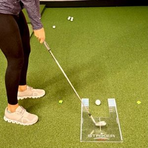 The Striker 3000 Golf Training Aid – Improve Ball Striking – Helps Player Monitor Ball Position, Swing Path, and Angle of Attack