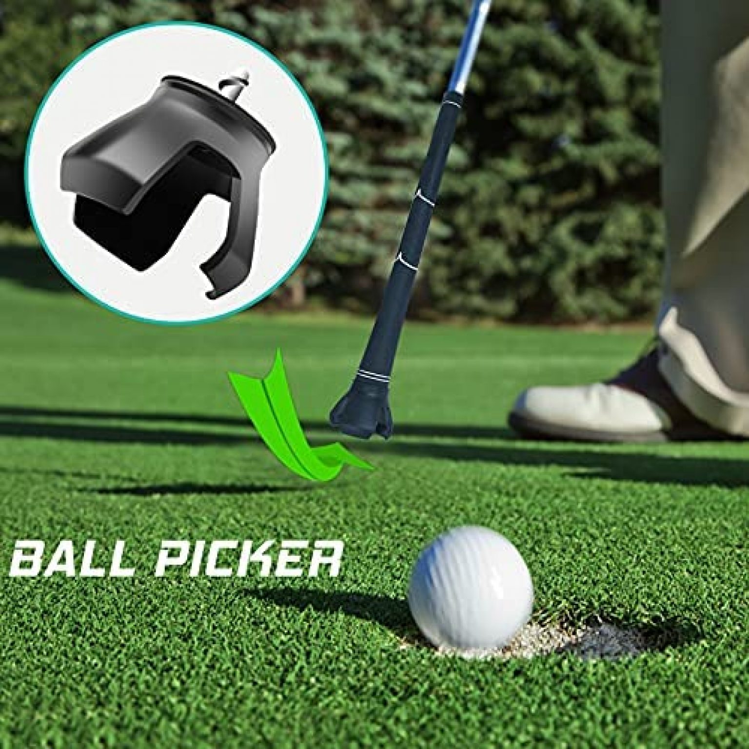 Golf Ball Retriever for Water Telescopic, Stainless Ball Retriever Tool ...