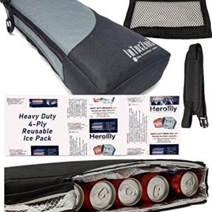 Frostbox Golf Bag Cooler and Ice Pack | Golf Accessories for Men Women | Covert 6 (six) Pack Can Coolers | Bring Beer and Drinks from Home | Slim, Flat & Discrete fit in Bags | Gifts for Men Women⛳