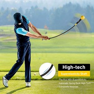 Balight Golf Swing Trainer Aid and Correction for Strength Grip Tempo & Flexibility Training Suit for Indoor Practice Chipping Hitting Golf Accessories