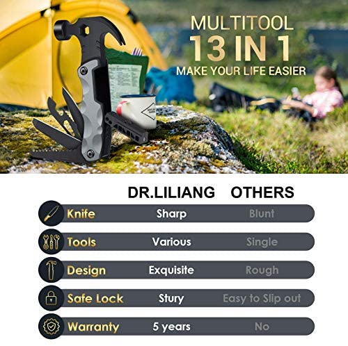 Multitool Camping Accessories Stocking Stuffers for Men Dad Gifts, 13 In 1 Survival Tools Christmas Gifts Cool Gadgets for Women Husband Grandpa Him Birthday Valentines Fathers Day Gifts for Him Dad 10 Multitool Camping Accessories Stocking Stuffers for Men Dad Gifts, 13 In 1 Survival Tools Christmas Gifts Cool Gadgets for Women Husband Grandpa Him Birthday Valentines Fathers Day Gifts for Him Dad - Image 10