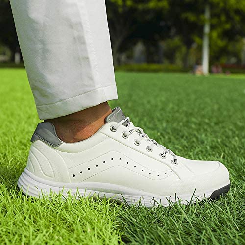 ZAKEY Professional Golf Shoes Spikes for Men White Black Waterproof Golf Sneakers Outdoor Anti Slip Walking Footwear for Male 6 ZAKEY Professional Golf Shoes Spikes for Men White Black Waterproof Golf Sneakers Outdoor Anti Slip Walking Footwear for Male - Image 6