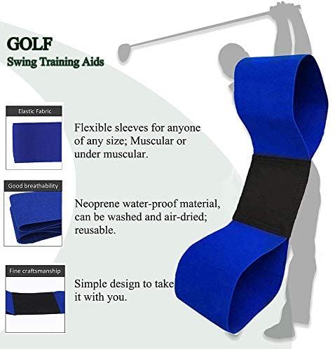 Golf Swing Training Aids, 4 Pack Golf Swing Correcting Tool and Swing Training Aid Arm Band, Unisex Golf Posture Motion Correction Trainer for Beginner and Kid to Forming The Correct Muscle Memory 4 Golf Swing Training Aids, 4 Pack Golf Swing Correcting Tool and Swing Training Aid Arm Band, Unisex Golf Posture Motion Correction Trainer for Beginner and Kid to Forming The Correct Muscle Memory - Image 4