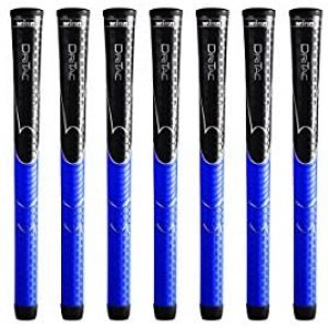 Winn Dri-Tac Midsize (+1/16 Inch) Black/Blue 13 Piece Golf Grip Bundle (