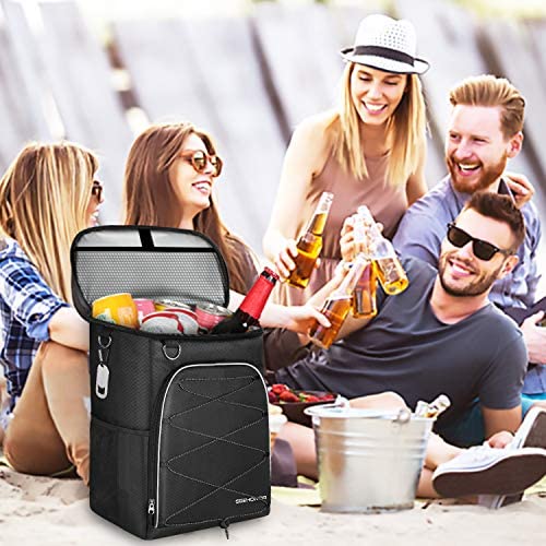 SEEHONOR Insulated Cooler Backpack Leakproof Soft Cooler Bag Lightweight Backpack Cooler for Lunch Picnic Fishing Hiking Camping Park Beach, 25 Cans 8 SEEHONOR Insulated Cooler Backpack Leakproof Soft Cooler Bag Lightweight Backpack Cooler for Lunch Picnic Fishing Hiking Camping Park Beach, 25 Cans - Image 8