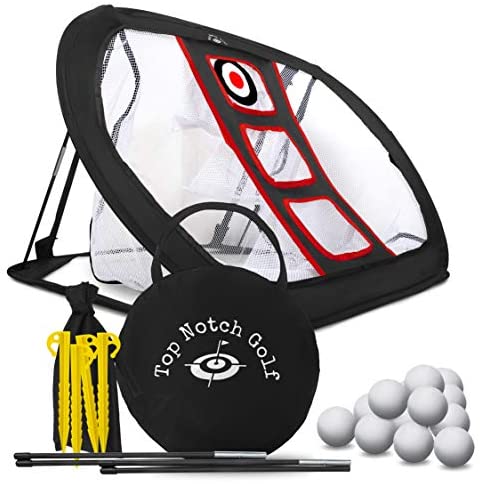 Golf Chipping Net with 12 Foam Practice Balls - Collapsible Golfing Target for Indoor/Outdoor Use - Portable Training Aid to Practice in Backyard or Office | Improve Accuracy and Challenge Friends 2 Golf Chipping Net with 12 Foam Practice Balls - Collapsible Golfing Target for Indoor/Outdoor Use - Portable Training Aid to Practice in Backyard or Office | Improve Accuracy and Challenge Friends - Image 2