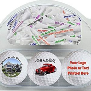 3 Personalized Golf Balls and 20 Tees –
