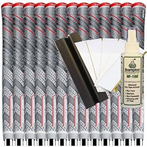 Golf Pride MCC Plus4 Align Standard 600 Ribbed Grey Golf Grips Kit (13pcs + solvent + tape + vise clamp) from Grips4less