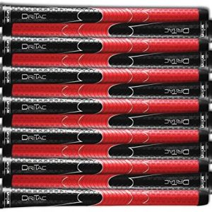 Winn Set of 9 or 13 DRITAC AVS Standard Black/RED Golf Grip. 5DT-BRD