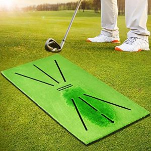 BNT Golf Training Mat, Swing Detection Batting, 23.6in x 11.4in, Analysis & Correct Your Swing Path, Mini Golf Practice Training Aid Rug, for Home/Office/Outdoor
