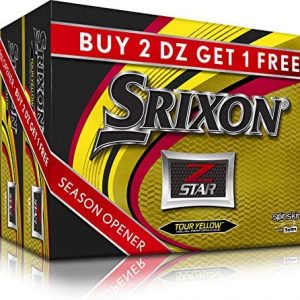 Srixon Z Star Yellow Golf Balls – Buy 2 DZ Get 1 DZ Free