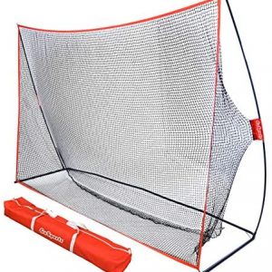 GoSports Golf Practice Hitting Net – Choose Between Huge 10′ x 7′ or 7′ x 7′ Nets -Personal Driving Range for Indoor or Outdoor Use – Designed by Golfers for Golfers