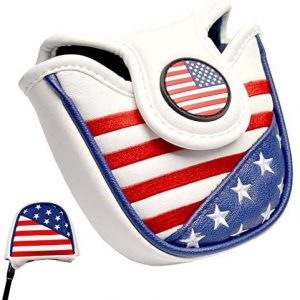 Amy Sport Golf Putter Head Covers Mallet Headcover Club PU Leather Protector Cover Magnetic Closure USA Fits All Putters for Men Women Scotty Cameron Taylormade Odyssey