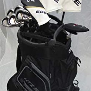Callaway Mens Complete Golf Set - Driver, Fairway Wood, Hybrid, Irons, Putter Clubs Deluxe Cart Bag Stiff