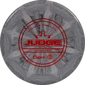 Dynamic Discs Classic Soft Burst Judge Disc Golf Putter | Throwing Frisbee Golf Putter | Stable Disc Golf Flight | Beaded Disc Golf Putter | Stamp Colors Will Vary