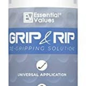 Essential Values Golf Grip Kit (8 Fl Oz) | Made in USA, Golf Solvent - Double The Solution Compared to Other Brands - Excellent for Quick & Easy Regripping of Golf Clubs