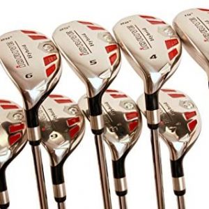 Left Handed Petite Senior Women's Golf Clubs All Ladies iDrive Hybrids Full Set Includes: #3, 4, 5, 6, 7, 8, 9, PW. Lady L Flex New Utility Clubs. (Petite - 4'10'' to 5'3") 55+ Years Old