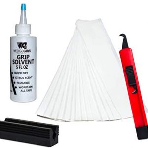 Wedge Guys Golf Grip Kits for Regripping Golf Clubs - Professional Quality - Options Include Hook Blade, 15 or 30 Grip Tape Strips, 5 or 8 oz Grip Solvent & Rubber Vise Clamp