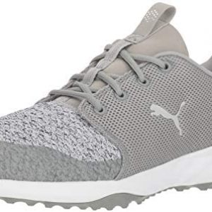 Puma Golf Men’s Grip Fusion Sport Golf Shoe, Limestone-Gray Violet, 7.5 M US