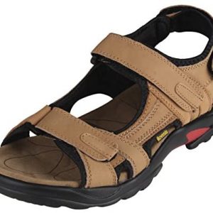 iloveSIA Mens Leather Sandals Athletic Outdoor Shoes Hiking Sandals