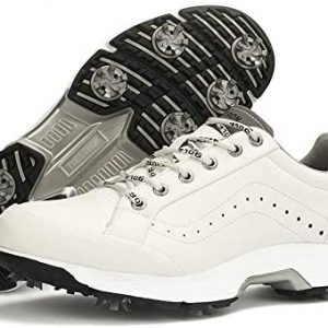 ZAKEY Professional Golf Shoes Spikes for Men White Black Waterproof Golf Sneakers Outdoor Anti Slip Walking Footwear for Male