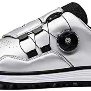 vibvib Men’s Golf Shoes Leather Waterproof Non-Slip Breathable Golf Grass Training Men’s Golf Shoes