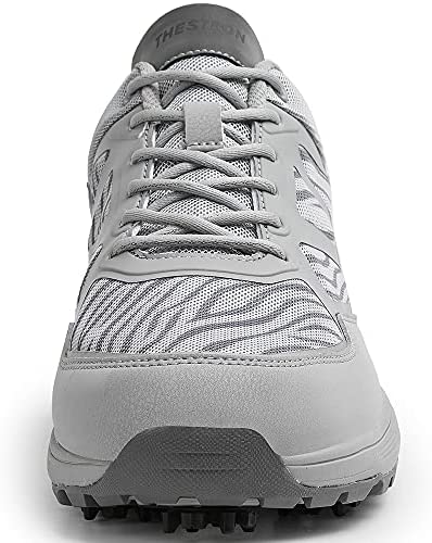 THESTRON Men Golf Shoes Mesh Breathable Breathable Golf Walking Sport Sneakers 7 Spikes Golf Trainers 3 THESTRON Men Golf Shoes Mesh Breathable Breathable Golf Walking Sport Sneakers 7 Spikes Golf Trainers - Image 3