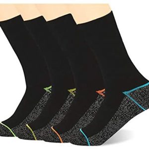 Copper Infused Athletic Crew Socks for Mens and Womens – Moisture Wicking Anti Smell Ankle Socks 4/5 Pairs
