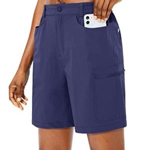 Viodia Women’s Hiking Cargo Shorts Quick Dry Lightweight Summer Shorts for Women UPF50 Golf Travel Shorts with Pockets