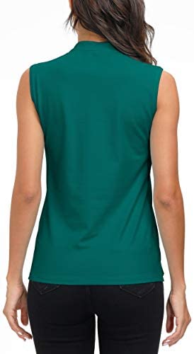 AjezMax Womens Sleeveless Golf Shrts Polos T-Shirts Zipper Golf Top 8 AjezMax Womens Sleeveless Golf Shrts Polos T-Shirts Zipper Golf Top - Image 8