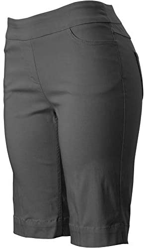 SLIM-SATION Women's Golf Wide Band Pull On Short with Real Pockets 2 SLIM-SATION Women's Golf Wide Band Pull On Short with Real Pockets - Image 2