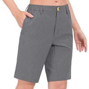 Little Donkey Andy Women’s Bermuda Quick Dry Lightweight Stretch Shorts Golf Hiking Travel
