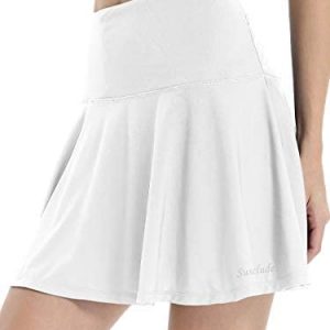 Susclude Women’s Athletic Skorts Pleated Active Skirts Shorts Running Tennis Golf Skirt Skorts with Pockets