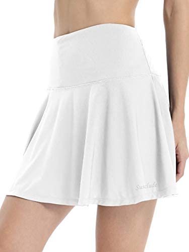 Susclude Women's Athletic Skorts Pleated Active Skirts Shorts Running Tennis Golf Skirt Skorts with Pockets 2 Susclude Women's Athletic Skorts Pleated Active Skirts Shorts Running Tennis Golf Skirt Skorts with Pockets - Image 2