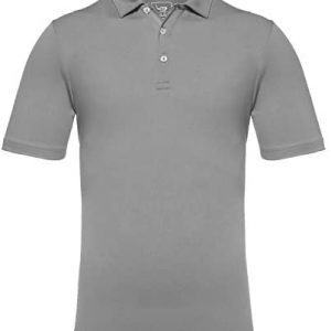 EAGEGOF Men’s Shirts Short Sleeve Tech Performance Golf Polo Shirt Standard Fit